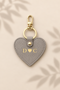 Grey Heart Keychains