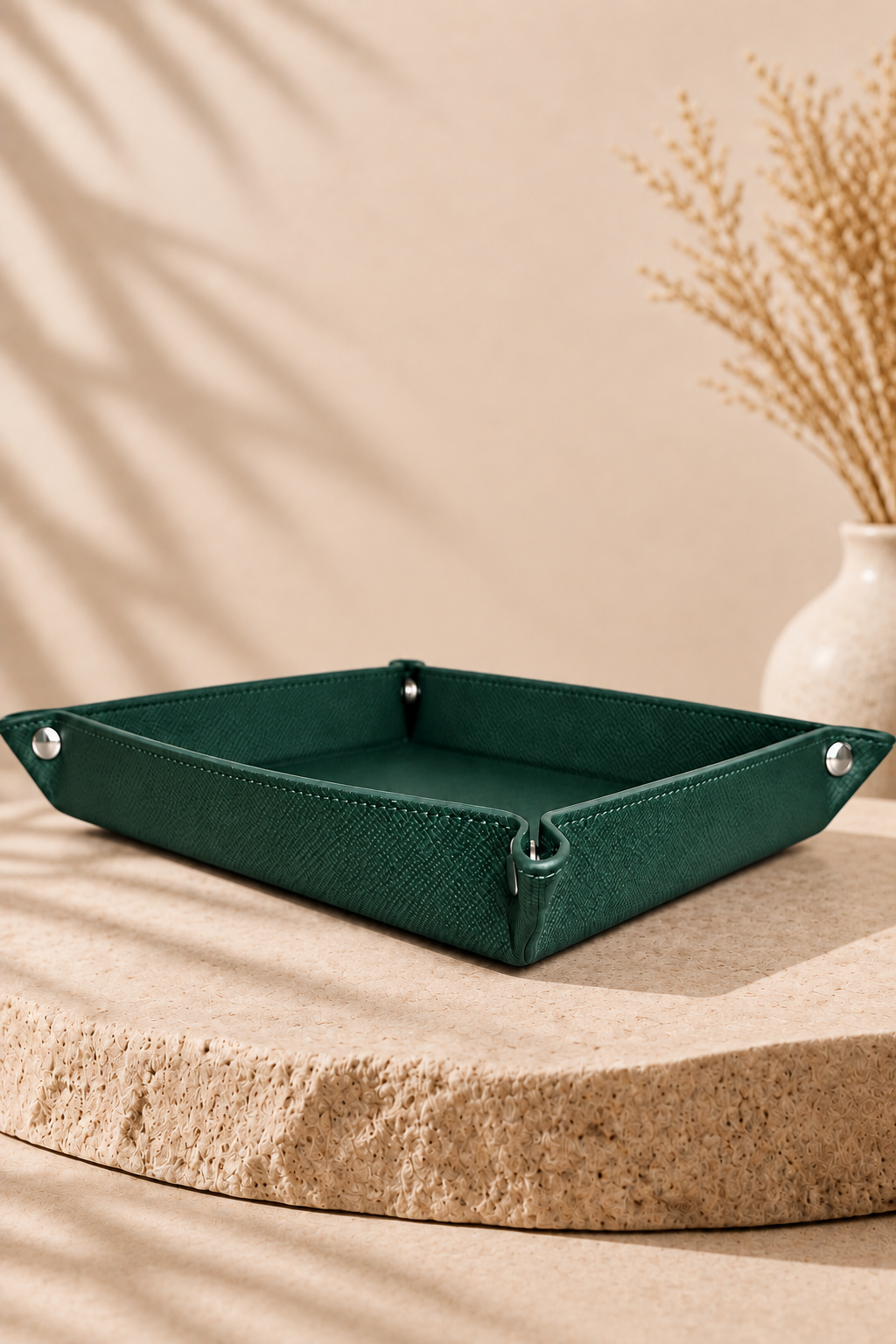 Green Foldable Trinket Tray